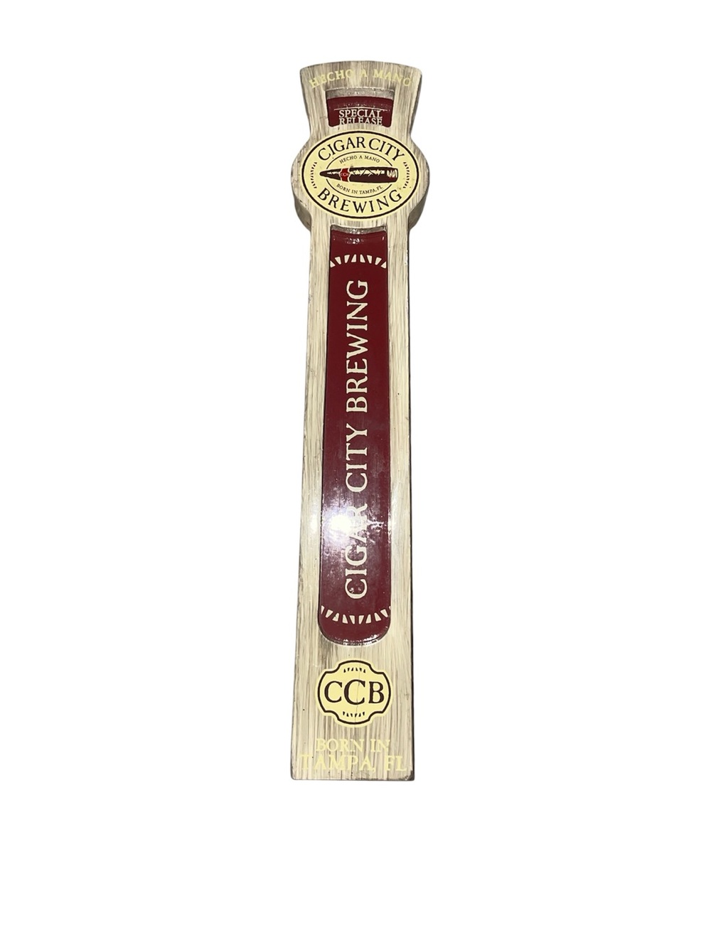 Cigar City Brewing Wooden Beer Tap Handle